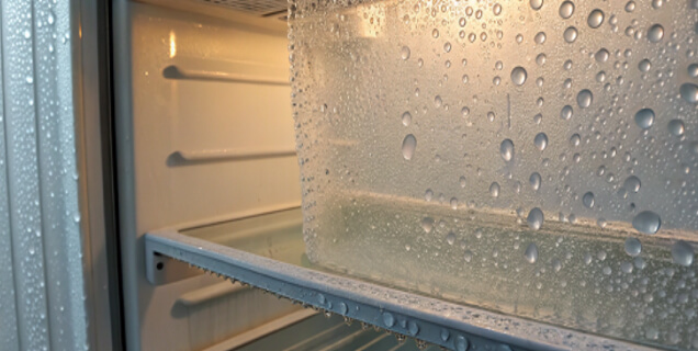 Конденсат на задней стенке холодильника