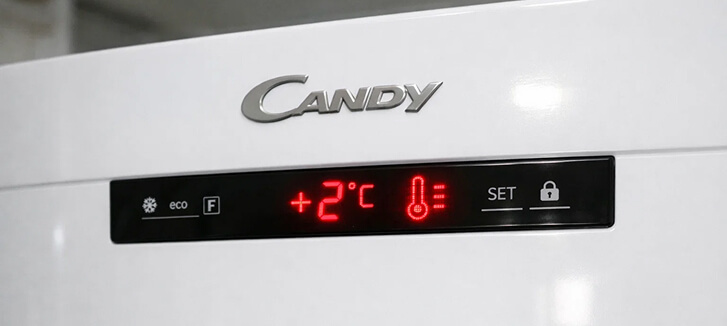 Мигает индикатор температуры на холодильнике Candy